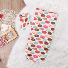 Load image into Gallery viewer, Delicious Donuts Cotton Sleepsack + Headband (2 pcs)