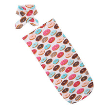 Load image into Gallery viewer, Delicious Donuts Cotton Sleepsack + Headband (2 pcs)