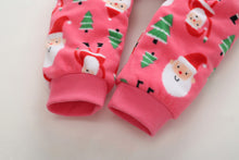 Load image into Gallery viewer, Cozy Christmas Fleece Onesie (with ears!)