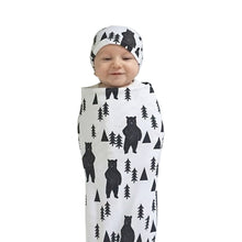 Load image into Gallery viewer, Un-Bearably Cute Swaddle + Headband (2 pcs)