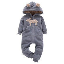 Load image into Gallery viewer, Cozy Little Bear Onesie (with ears!)