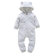 Load image into Gallery viewer, Cozy Little Bear Onesie (with ears!)