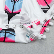 Load image into Gallery viewer, Painted Feathers Romper + Headband (2 pcs)